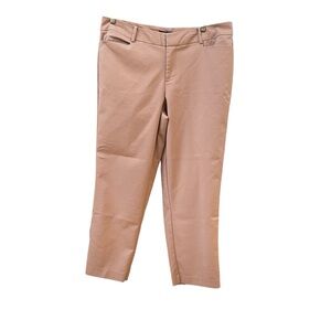 Eloquii Neutral Minimalist Tan Office Business Casual Dress Pants Size 14S